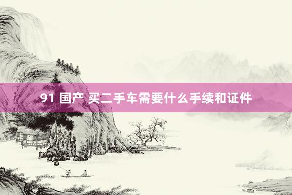 91 国产 买二手车需要什么手续和证件