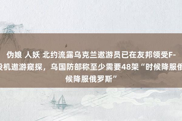 伪娘 人妖 北约流露乌克兰遨游员已在友邦领受F-16战役机遨游窥探，乌国防部称至少需要48架“时候降服俄罗斯”